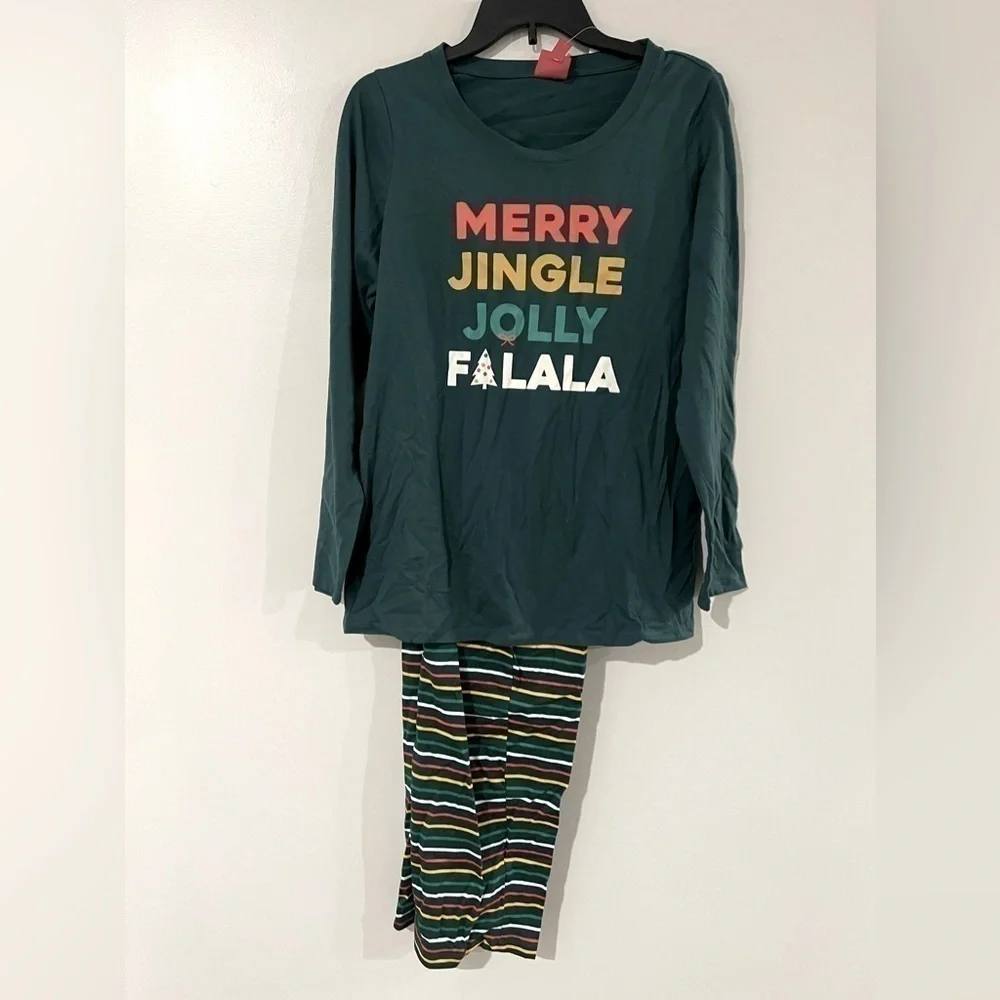 Family Pajamas Matching Womens Merry Jingle Mix It Family Pajama Set M